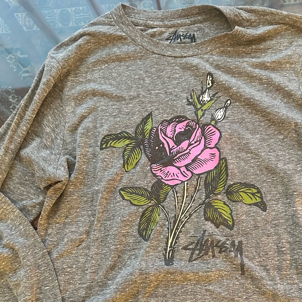 Stussy rose long sleeve tee